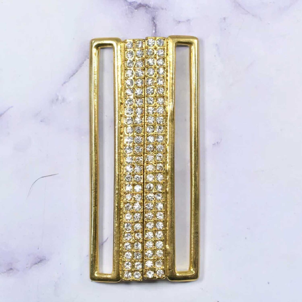 Elegant Golden Sparkling Rhinestone Connector For Clothing Bags DIY Crafts 3 Inch